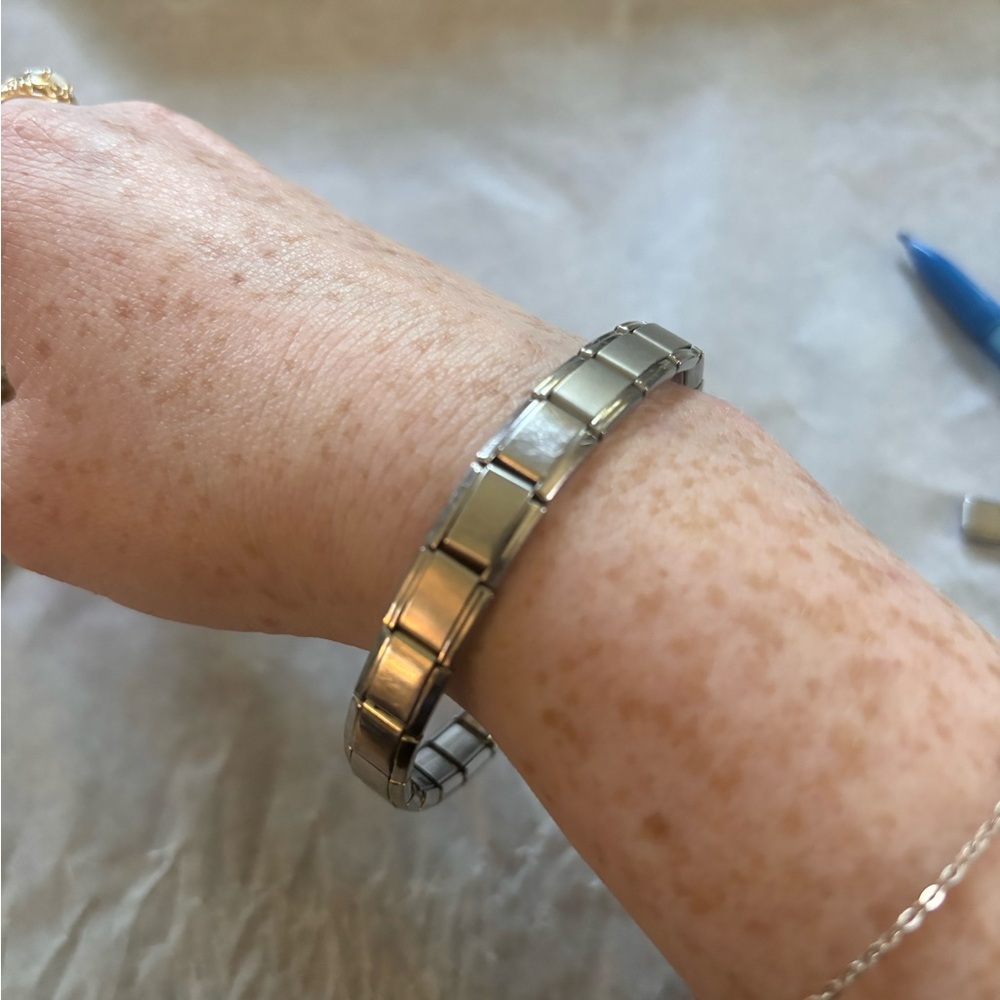 Italian charm bracelet. Y2K 22cm
